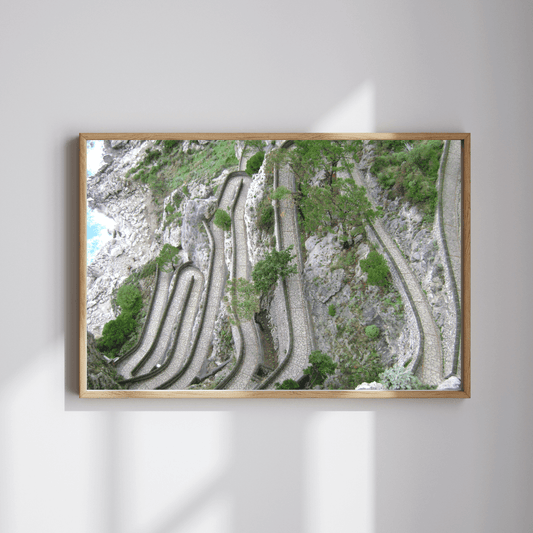 Hypnotised in Capri fine art travel photography print featuring via Krupp in Capri